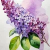 Lilac Flowers Art Diamond Painting