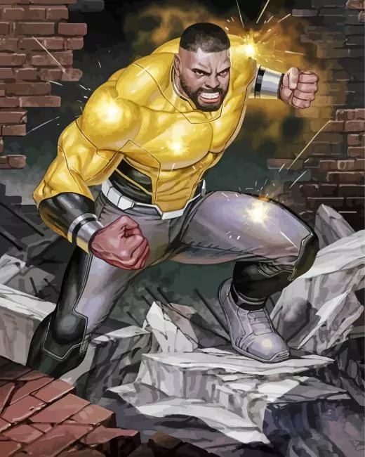 luke cage Diamond With Numbers Luke Cage Diamond Painting
