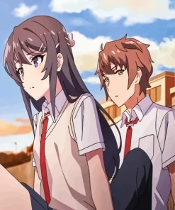 Mai And Sakuta Diamond Painting