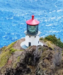 Makapuu Point Lighthouse Trail Diamond Painting