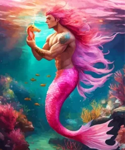 Mermaid Man Diamond Painting