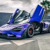 Purple McLaren Car Diamond Painting