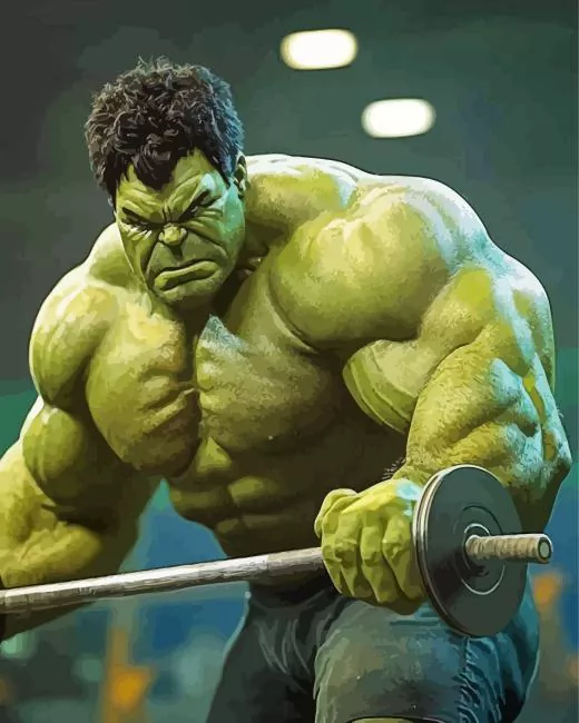 super hero hulk art Diamond With Numbers Super Hero Hulk Art Diamond Painting