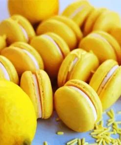 Yellow Lemon Macaron Diamond Painting